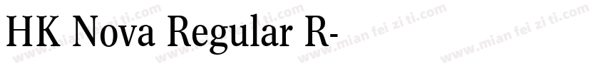 HK Nova Regular R字体转换